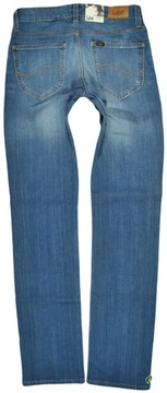 LEE spodnie BLUE jean SLIM straight MARLIN W28 L31