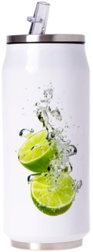 Банка с термокружкой. 500мл Красное 