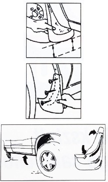 MERCEDES B KLASA W245 W246 GLA GLC ML chlapacze