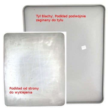 Podkład z blachy 600x900mm malowany Ocynkowany Podkład znaku drogowego