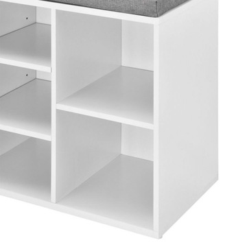 СКАМЬЯ ШКАФ ПОЛКА ДЛЯ ОБУВИ HALLEY WHITE HIT