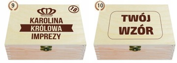 ПОДАРОЧНАЯ КОРОБКА НА 18, 30, 40, 50 ДНЕЙ РОЖДЕНИЯ, ДЕРЕВЯННАЯ ГРАВИРОВКА ИМЕНИ