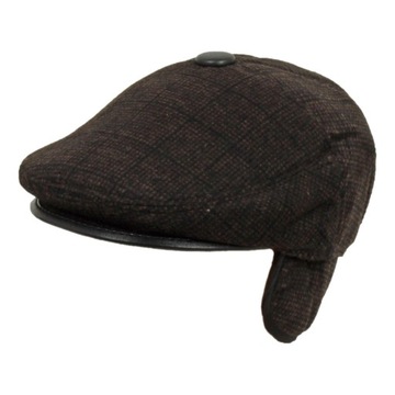 CZAPKA KASZKIET MĘSKI Z NAUSZNIKAMI K92E ROZ.58