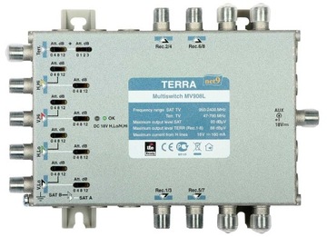 Мультисвитч MV-908L TERRA 9 входов/8 выходов