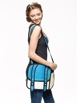 3D СИНЯЯ СУМКА КАК МУЛЬТФИЛЬМ