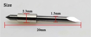 НОЖ БОЛЬШОЙ ПЛОТТЕРНЫЙ НОЖ GRAPHTEC CB15 Угол U 60
