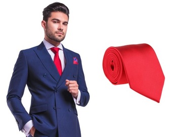 Классический однотонный мужской галстук 8 см