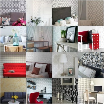 Лаванда - трафарет для рисования - цветы - шебби шик