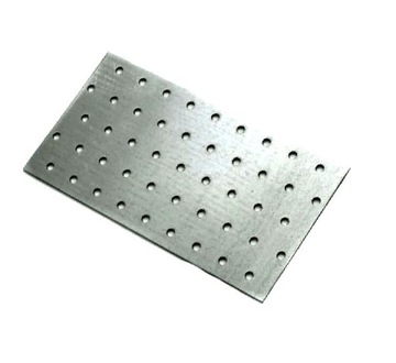 PŁYTKA ŁĄCZNIK PŁASKI BLACHA PERFOROWANA 120x200x2
