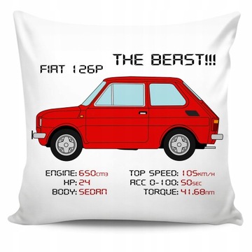 Maluch Mały Fiat 126p Poduszka Gadżet