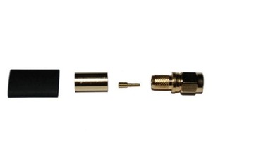 Wtyk RP-SMA na H155 zaciskany na kabel