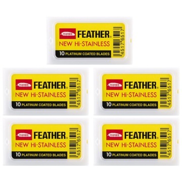 Лезвия Feather New Hi-Stainless, желтые