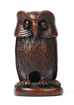 ŚLICZNA SOWA SYMBOL MĄDROŚCI figurka na PREZENT