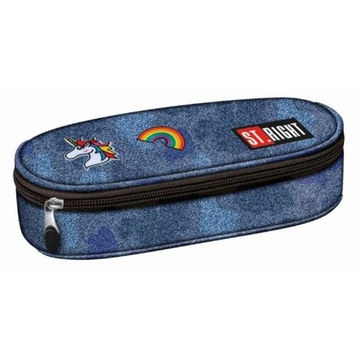 Piórnik usztywniony St.Right Jeans & Badges PC