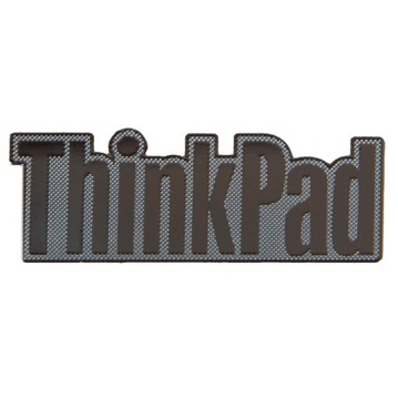 Naklejka logotyp Lenovo ThinkPad silver 27x9.5 mm