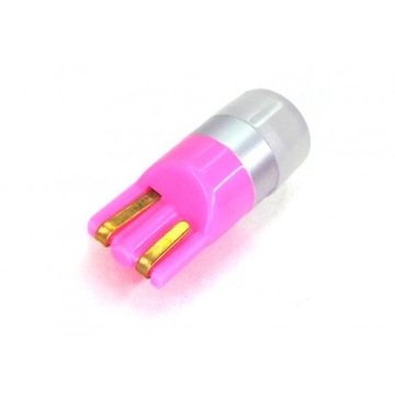 Светодиодная лампа T10 W5W W3W 12V CANBUS 190лм Розовый