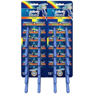 Maszynka jednorazowa do golenia Gillette Blue II plus plansza 24 szt.