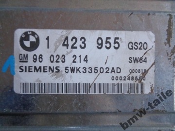 BMW E46 KOMPUTER SKRZYNI GS20 1423955 5WK33502AD