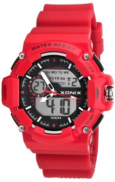 Młodzieżowy Zegarek XONIX WR100m LCD + Analog
