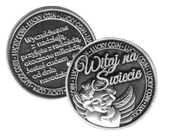 Moneta na szczęście Lucky Coins - Witaj na świecie