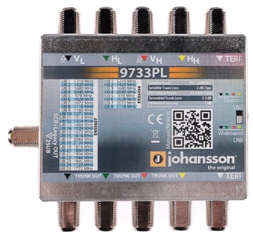 Мультипереключатель Unicable II 5/1 Johansson 9733PL 1 SCR