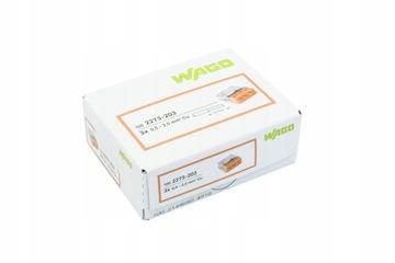Разъем Wago Quick Compact 3x0,5-2,5мм2 прозрачный