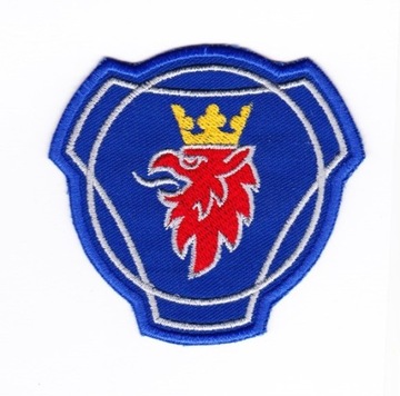 VAR naszywka SCANIA 8cm tuning niebieska