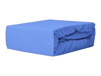 Prześcieradło Frotte z gumką Niebieski 200x220