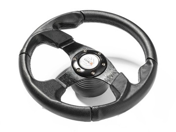 KIEROWNICA SPORTOWA BMW E30 320mm SKÓRA +NABA
