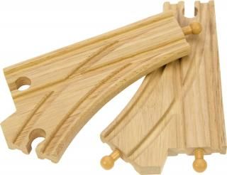 Bigjigs BJT107 Rozjazd typu Y do Kolejek Drewniany
