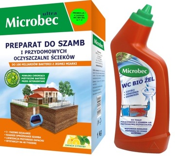 Microbec bakterie do szamb i oczyszczalni 1kg+żel