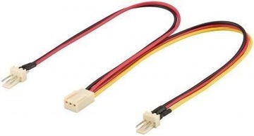 Kabel zasilający typu Y-do wentylatora komputer.