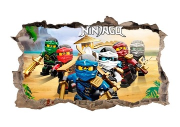 Naklejka plakat na ścianę LEGO NINJAGO ! 3D XL !