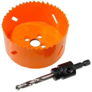 Otwornica bi-metalowa 102 mm + adapter