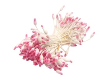 PT347 Pręciki do kwiatów dwukolor mat różowy biały