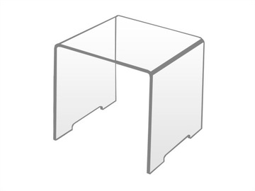 STOJAK PODSTAWKA EKSPOZYTOR KOSTKA PLEXI 150mm