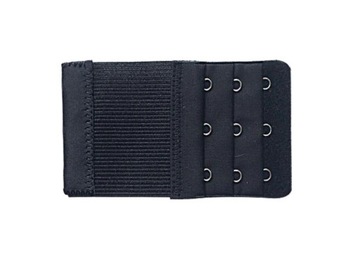 PRZEDŁUŻKA DO ZAPIĘCIA BIUSTONOSZA 3 RZĘDOWA STANIKA CZARNA KOBIET NAPKI