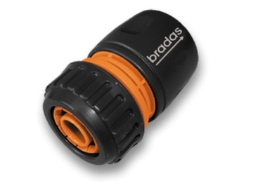 Быстрый разъем разъема Bradas Black Connector для садового шланга 1/2 дюйма