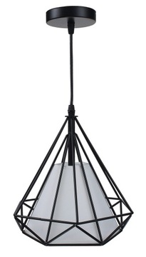 Nowoczesna lampa wisząca sufitow żyrandol druciak na 1 żarówka loft loftowa