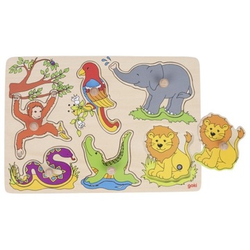 Puzzle Muzyczne Grające Układanka dla dzieci Goki