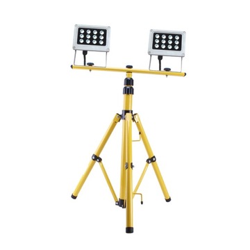 Oprawa halogenowa lampa na stojaku statywie 2 xLED
