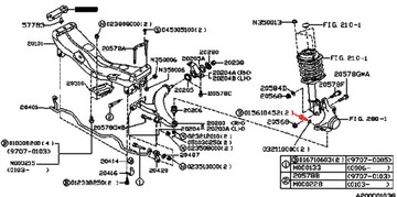 ВИНТ ПЕРЕДНЕГО ПОВОРОТНОГО РЫЧАГА SUBARU
