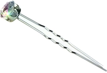 РОЗОВАЯ заколка, свадебное УКРАШЕНИЕ ДЛЯ ВОЛОС, БОЛЬШОЙ ЦИРКОНИЙ, заколки для волос