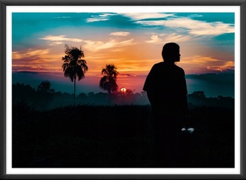 RAMKA NA ZDJĘCIA 50x70 CM ALUMINIOWA CZARNA FOTO
