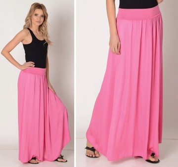 ЛЕГКАЯ ДЛИННАЯ ЮБКА МАКСИ платье 2в1 ФУКСИЯ
