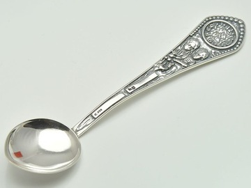 Серебряная ложка Сувенир на крещение Шкатулка для гравировки посвящения крещению