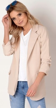 Элегантная удлиненная куртка БЕЖЕВЫЙ, качество М/38.