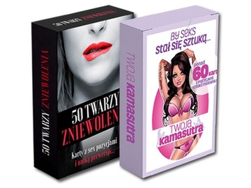 ZESTAW TWOJA KAMASUTRA KARTY 50 TWARZY ZNIEWOLENIA