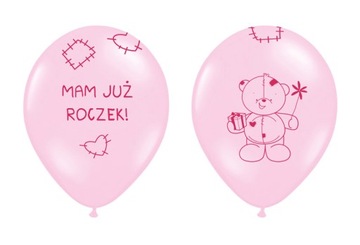BALONY balony NA CHRZEST URODZINY ROCZEK wys.24h