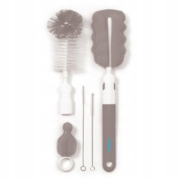 BABYONO ZESTAW SZCZOTEK DO BUTELEK GREY 735/03